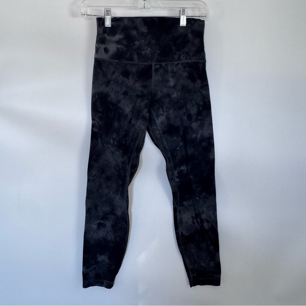 Lululemon Align Pant 25” Diamond Dye Pitch Grey Graphite Grey size 6 - Picture 4 of 7